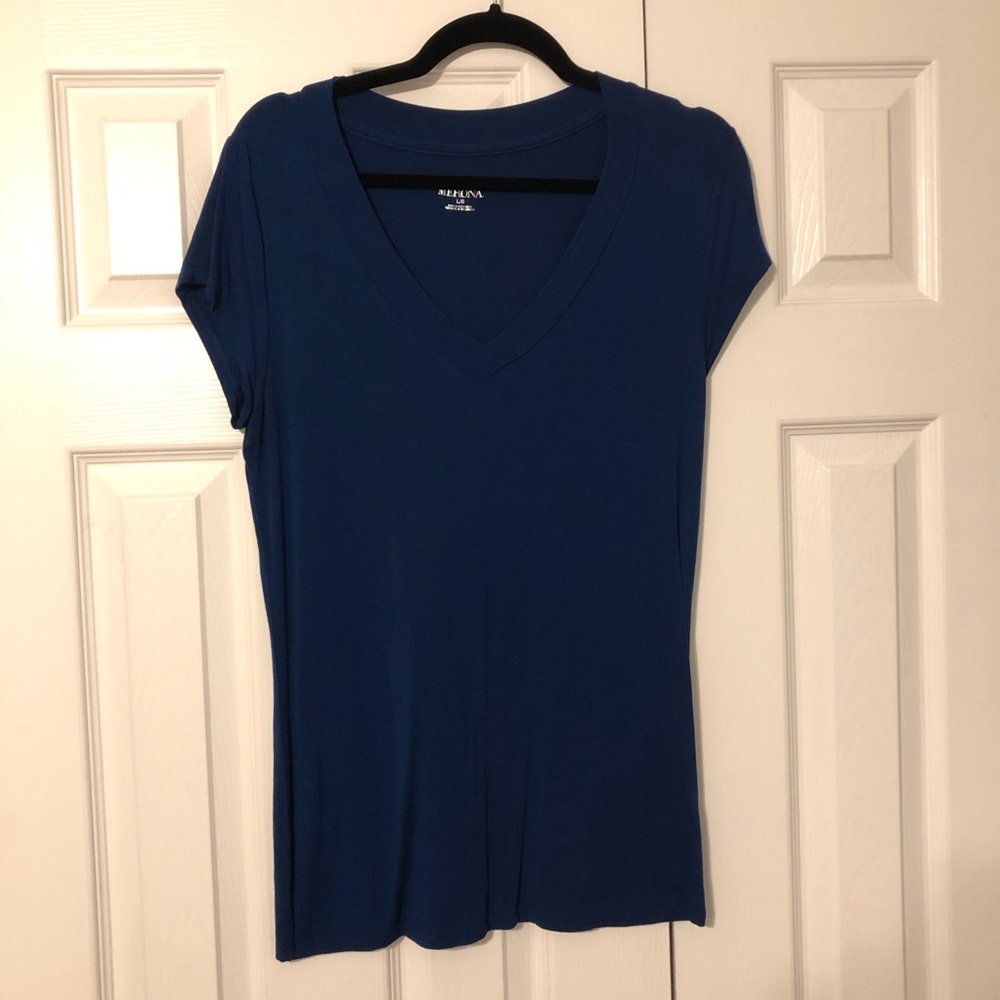 Merona Navy Blue V Neck Shirt